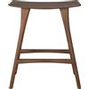 Ethnicraft - Sgabello bar Osso - Marrone - Teak massello tinto marrone - Designer Grain & Green