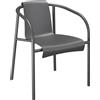 Houe - Poltrona impilabile Nami - Grigio - Plastica riciclata - Designer Hans Thyge & Co