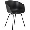Hay - Poltrona About a chair - Nero - Polipropilene riciclato - Designer Hee Welling