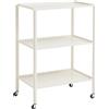 Hay - Carrello/tavolo d'appoggio Arcs - Bianco - Acciaio - Designer Muller Van Severen