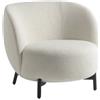 Kartell - Poltrona imbottita Lunam - Bianco - Tessuto bouclé - Designer Patricia Urquiola