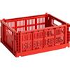 Hay - Cestino Colour Crate - Rosso - Polipropilene riciclato - Designer Hay Studio