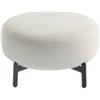 Kartell - Pouf Lunam - Bianco - Tessuto bouclé - Designer Patricia Urquiola