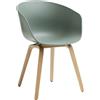 Hay - Poltrona About a chair - Verde - Polipropilene riciclato - Designer Hee Welling