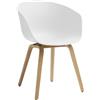 Hay - Poltrona About a chair - Bianco - Polipropilene riciclato - Designer Hee Welling