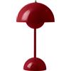 tradition &tradition - Lampada senza fili ricaricabile FlowerPot - Rosso - policarbonato - Designer Verner Panton