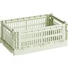 Hay - Cestino Colour Crate - Verde - Polipropilene riciclato - Designer Hay Studio