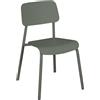 Fermob - Sedia impilabile Studie - Verde - Alluminio - Designer Tristan Lohner