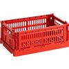 Hay - Cestino Colour Crate - Rosso - Polipropilene riciclato - Designer Hay Studio