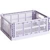 Hay - Cestino Colour Crate - Viola - Polipropilene riciclato - Designer Hay Studio