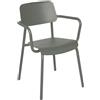 Fermob - Poltrona impilabile Studie - Verde - Alluminio - Designer Tristan Lohner