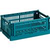 Hay - Cestino Colour Crate - Verde - Polipropilene riciclato - Designer Hay Studio
