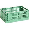 Hay - Cestino Colour Crate - Verde - Polipropilene riciclato - Designer Hay Studio