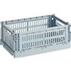 Hay - Cestino Colour Crate - Blu - Polipropilene riciclato - Designer Hay Studio