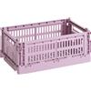 Hay - Cestino Colour Crate - Rosa - Polipropilene riciclato - Designer Hay Studio