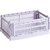 Hay - Cestino Colour Crate - Viola - Polipropilene riciclato - Designer Hay Studio