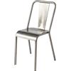 Tolix - Sedia impilabile T37 - Metallo - Acciaio inox grezzo protetto con finitura trasparente - Designer Xavier Pauchard