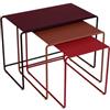 Fermob - Tavolini estraibili Oulala - Multicolore - Acciaio - Designer Studio Fermob