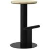 Normann Copenhagen - Sgabello bar Pole - Nero - Legno di pino massello - Designer Simon Legald
