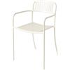 Tolix - Poltrona impilabile Patio - Bianco - Acciaio inossidabile - Designer Studio Pauline Deltour
