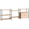 MOEBE - Scaffale Shelving System - Legno naturale - MDF impiallacciato rovere