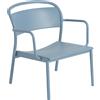 Muuto - Poltrona bassa Linear - Blu - Acciaio - Designer Thomas Bentzen