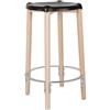 Alessi - Sgabello bar Poêle Collection - Nero - Faggio - Designer Philippe Starck