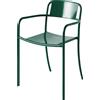 Tolix - Poltrona impilabile Patio - Verde - Acciaio inossidabile - Designer Studio Pauline Deltour