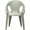 Magis - Poltrona impilabile Bell - Grigio - Polipropilene riciclato - Designer Konstantin Grcic