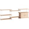 MOEBE - Scaffale Shelving System - Legno naturale - MDF impiallacciato rovere