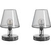 Fatboy - Set di 2 lampade ricaricabili senza fili Transloetje - Grigio - policarbonato