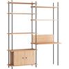 MOEBE - Scrivania Shelving System - Legno naturale - MDF impiallacciato rovere