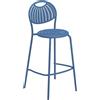 Emu - Sgabello bar Coupole - Blu - Acciaio verniciato - Designer Emu Studio