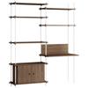 MOEBE - Scrivania Shelving System - Marrone - MDF impiallacciato rovere