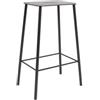Frama - Sgabello bar Adam - Grigio - Legno - Designer Toke Lauridsen