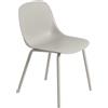 Muuto - Sedia Fiber OUTDOOR - Grigio - Plastica 100% riciclata - Designer Iskos-Berlin