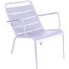 Fermob - Poltrona bassa Luxembourg - Viola - Alluminio laccato - Designer Frédéric Sofia
