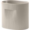 Muuto - Vaso per fiori Ridge - Beige - Terracotta - Designer Studio Kaksikko