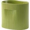 Muuto - Vaso per fiori Ridge - Verde - Terracotta - Designer Studio Kaksikko