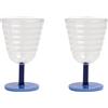 klevering & klevering - Bicchiere da vino Mingle - Blu - Vetro