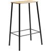 Frama - Sgabello bar Adam - Legno naturale - Acciaio laccato epossidico - Designer Toke Lauridsen
