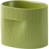 Muuto - Vaso per fiori Ridge - Verde - Terracotta - Designer Studio Kaksikko