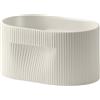 Muuto - Vaso per fiori Ridge - Bianco - Terracotta - Designer Studio Kaksikko