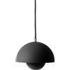tradition &tradition - Sospensione FlowerPot - Nero - Acciaio laccato - Designer Verner Panton