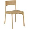 Ethnicraft - Sedia PI - Legno naturale - Massello di quercia oliato - Designer Alain van Havre