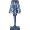 Kartell - Lampada da esterno ricaricabile senza fili Battery - Blu - PMMA riciclato - Designer Ferruccio Laviani