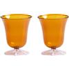 klevering & klevering - Set di 2 - 20 cl Marin - Arancione - Vetro borosilicato
