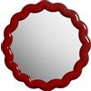 klevering & klevering - Specchio murale Zigzag - Rosso - Poliresina