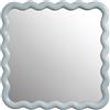 klevering & klevering - Specchio murale Zigzag - Blu - Poliresina