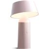 Marset - Lampada senza fili ricaricabile Bicoca - Rosa - policarbonato - Designer Christophe Mathieu